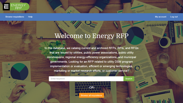 E Source Energy RFP home page
